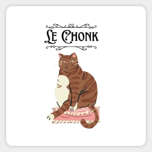 Funny Chonky Chonk Cat Sticker